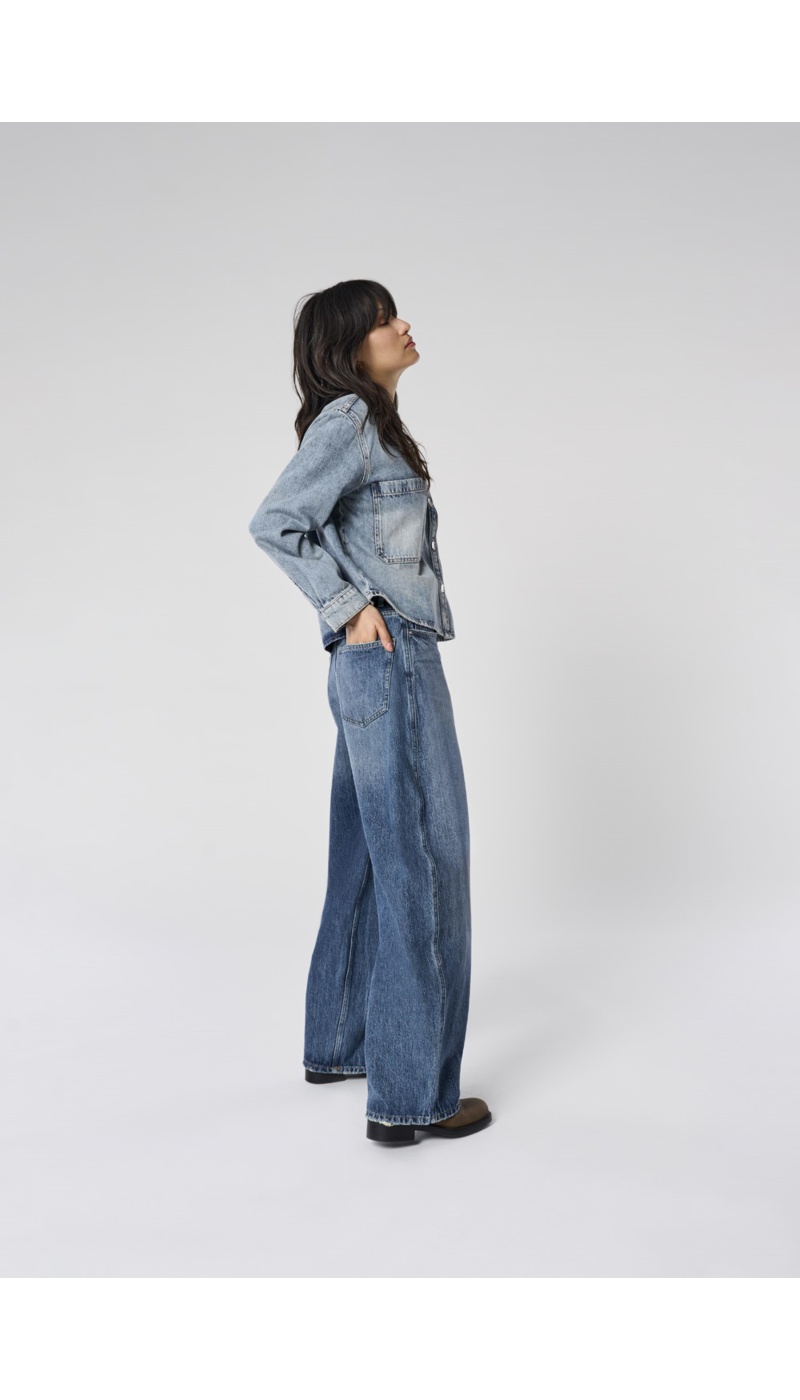 Jean Barrel Dark Bleu Denim ONLTAYLOR Longueur 32 ONLY - 3 | ABAJO